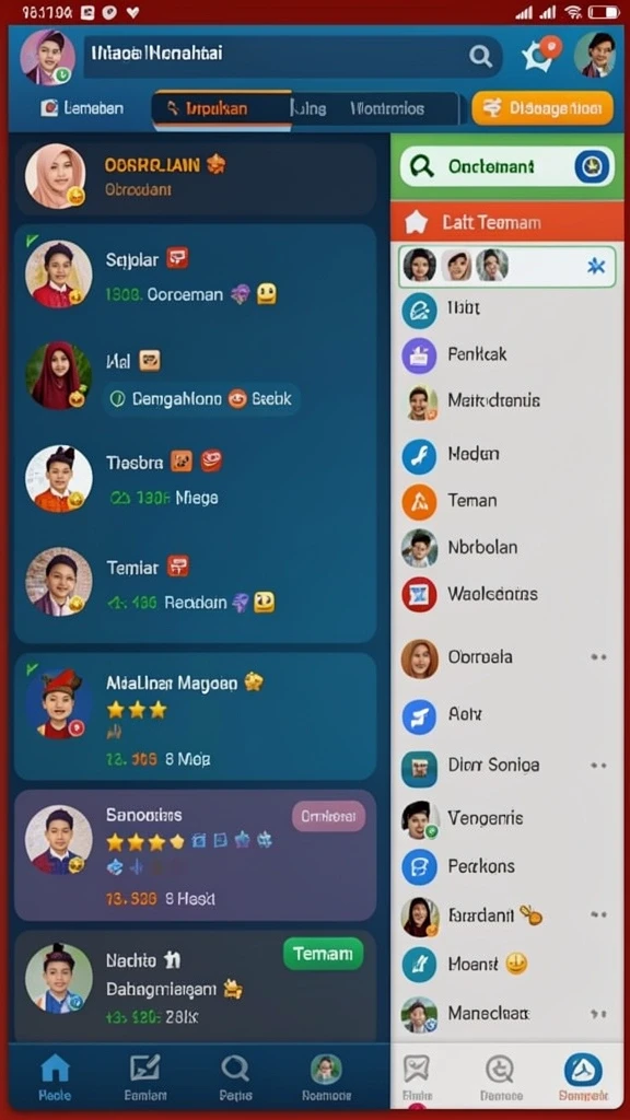 Karakter menarik dan fitur interaktif yang seru.