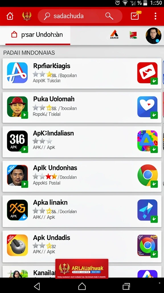 Tampilan awal aplikasi dengan grafik yang menawan.
