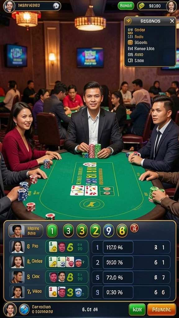 Screenshot fitur interaksi antar pemain dalam game.