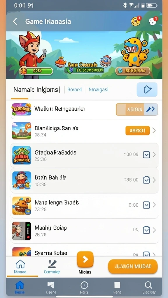 Tampilan antarmuka yang user-friendly.