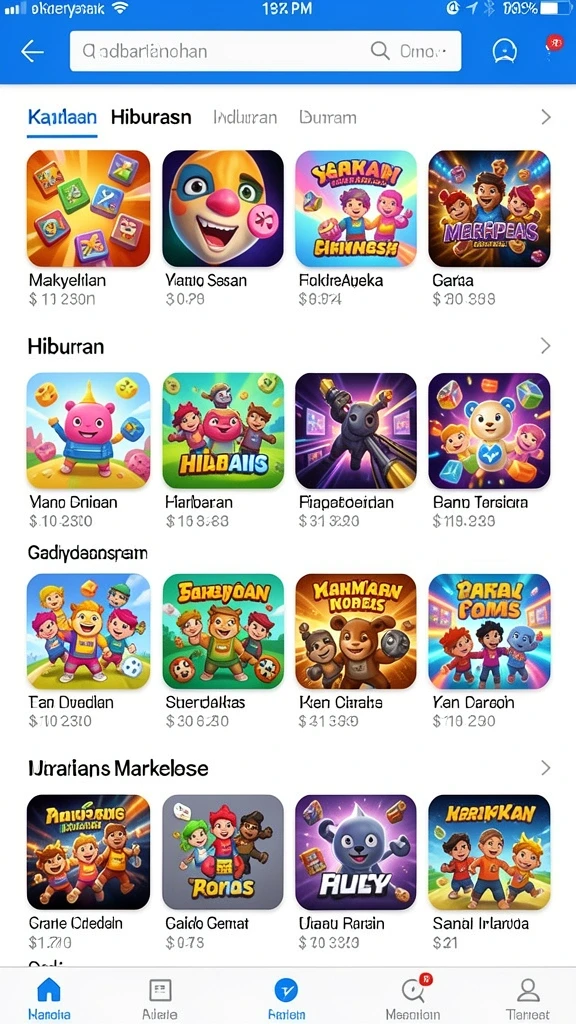 Beragam pilihan tema permainan slot.
