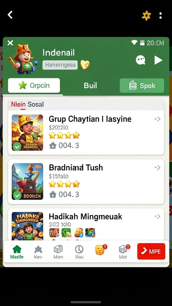Level yang beragam dan menarik.