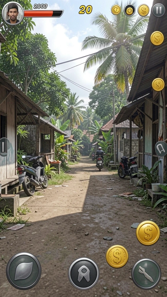 Screenshot 2: Pemandangan indah dari dunia fantasi yang luas.