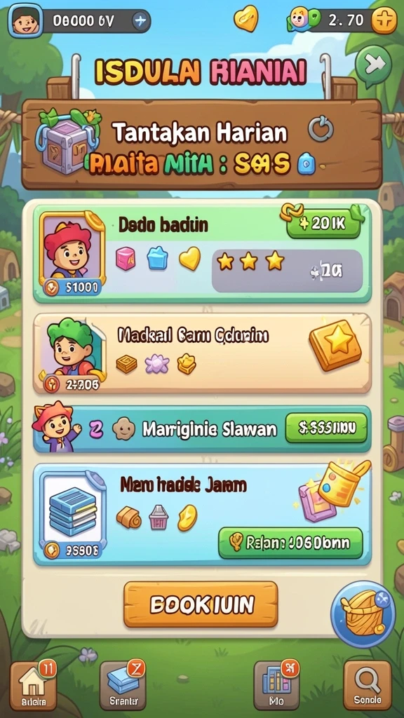 Karakter unik yang bisa dipilih.