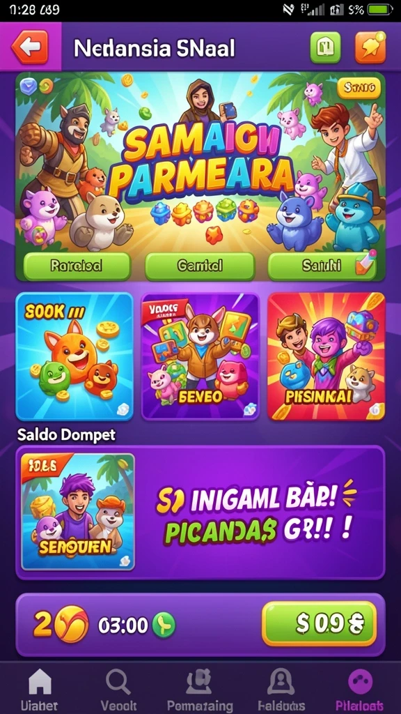 Antarmuka permainan yang menarik dan user-friendly.
