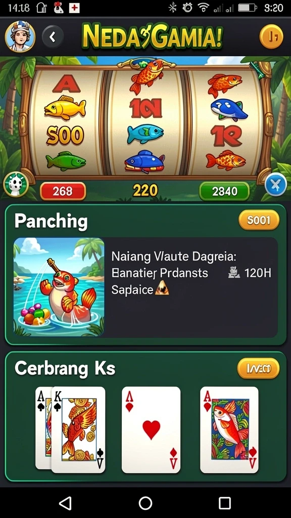 Tampilan awal GEMS365 yang memukau dan intuitif.
