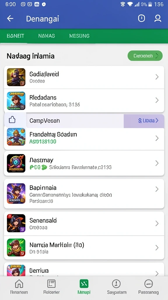 Screenshot memperlihatkan karakter unik dalam HAKIM4D.