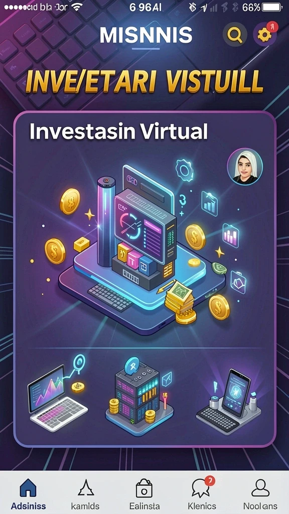 Screenshot menunjukkan antarmuka utama yang menarik.