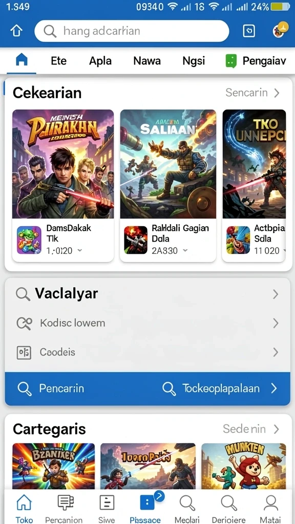 Tampilan menarik dari permainan slot INDSLOT.