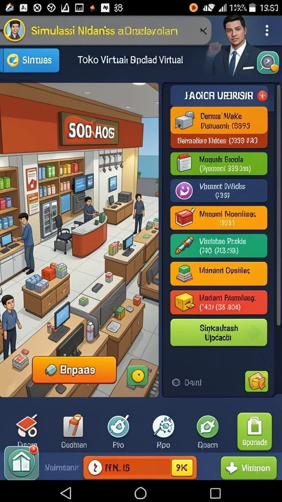 Tampilan antarmuka yang user-friendly.