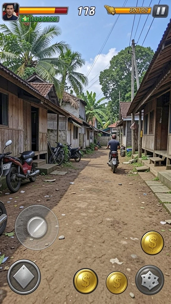 Pengaturan karakter yang mendetail dan variatif.