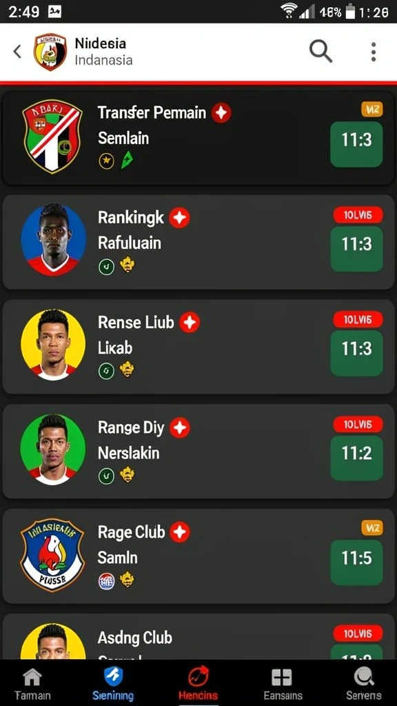 Berbagai mesin slot dengan tema berbeda.