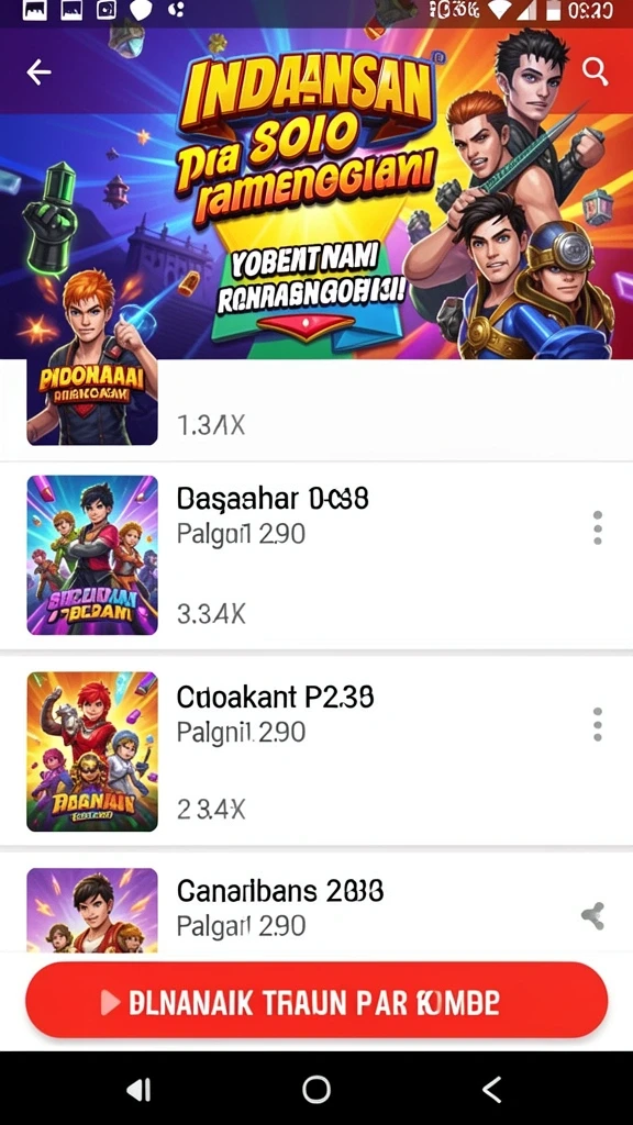 Tampilan awal yang menarik dan penuh warna.