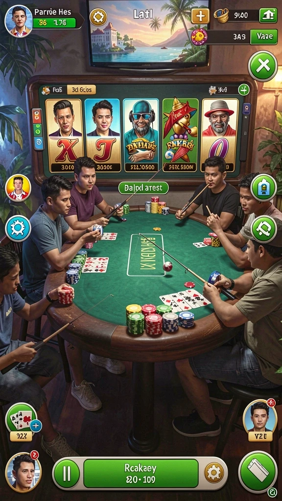 Tampilan level yang penuh warna dan menyenangkan.