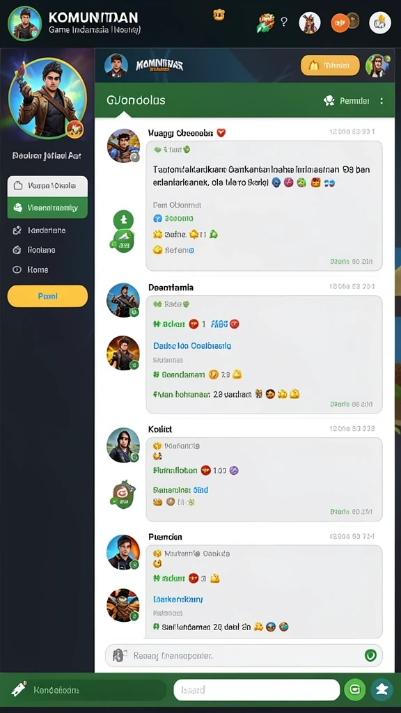 Screenshot menunjukkan momen seru dalam permainan.
