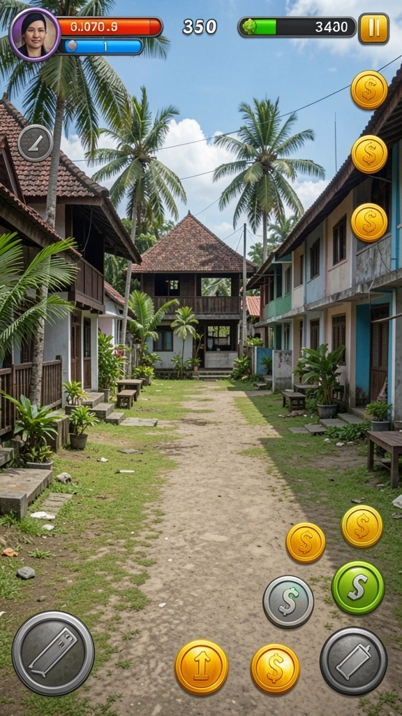 Pengguna dapat mengupgrade senjata dan kemampuan karakter.