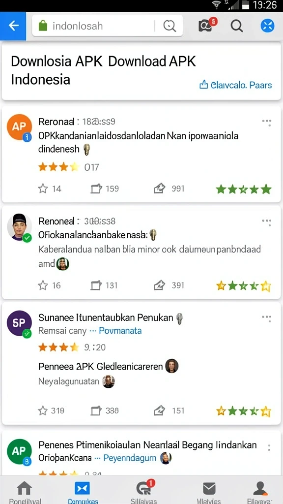 Fitur interaksi sosial yang menarik.