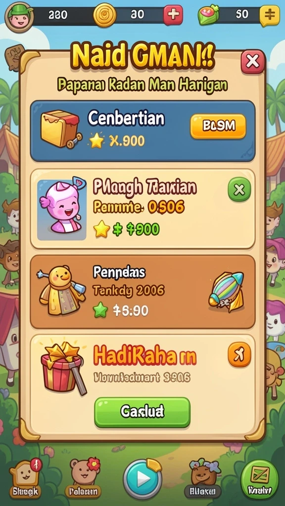 Screenshot memperlihatkan grafis menawan dalam petualangan.