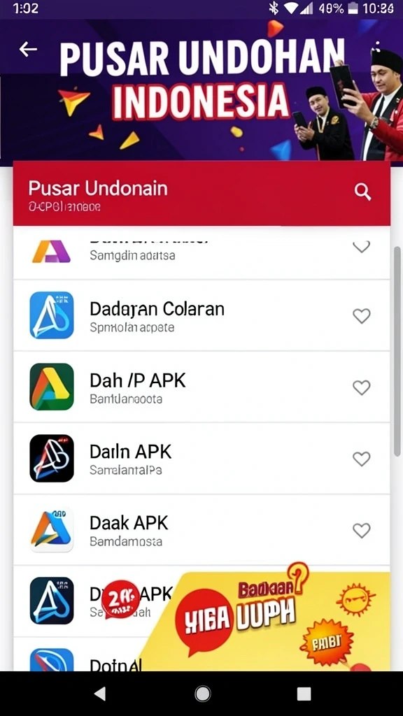 Tampilan antarmuka pengguna yang menarik dan modern.