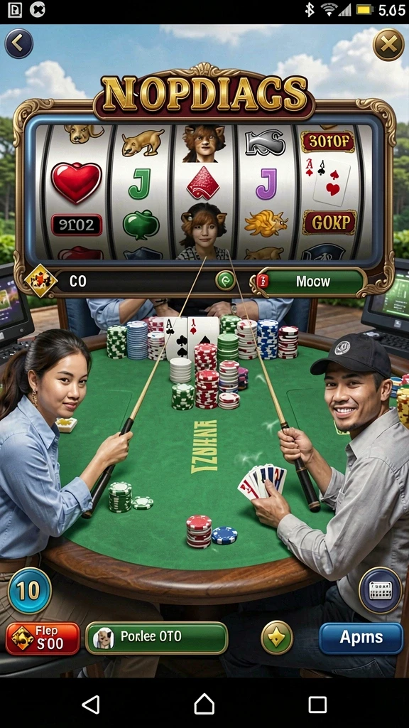 Fitur multiplayer memungkinkan bertanding dengan teman secara real-time.
