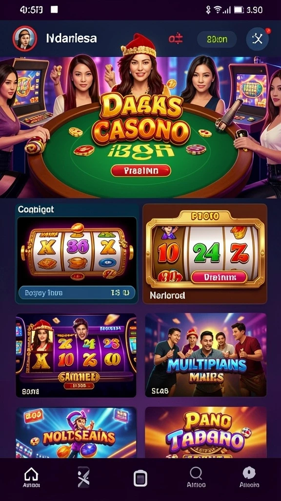 Screenshot menggambarkan fitur bonus harian yang menarik.