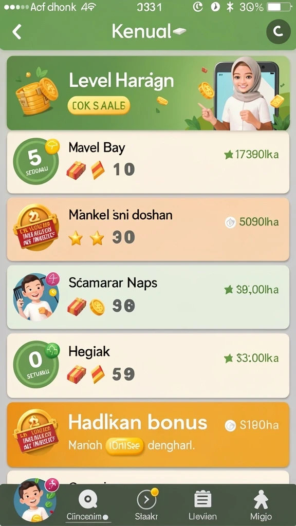 Interaksi sosial dengan teman dalam permainan.