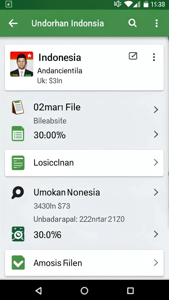 Menu pengaturan yang mudah dipahami.