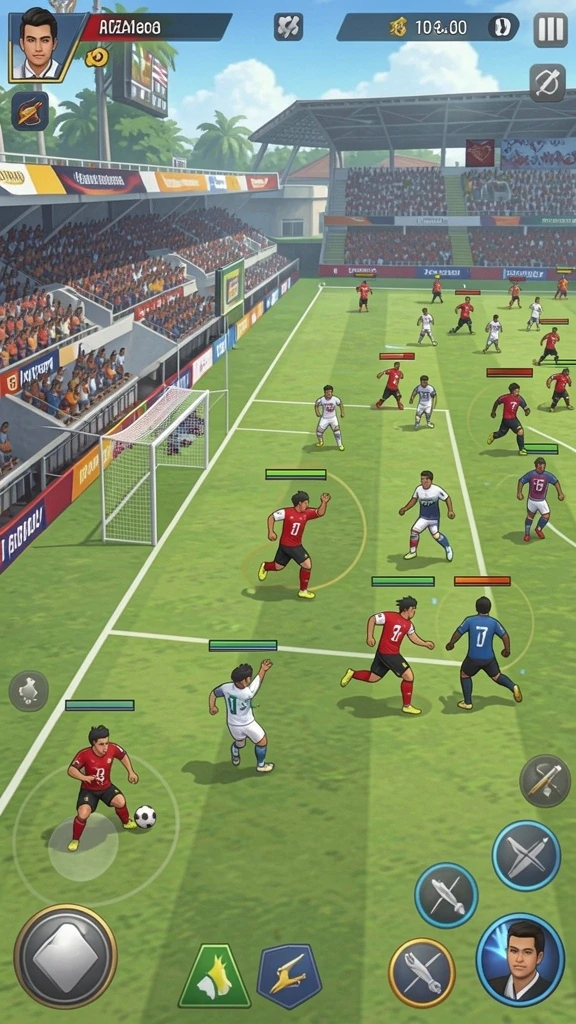 Screenshot menampilkan grafis yang memukau di VV62.