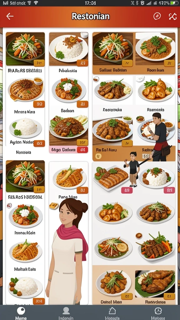 Karakter unik dengan kemampuan yang berbeda-beda.
